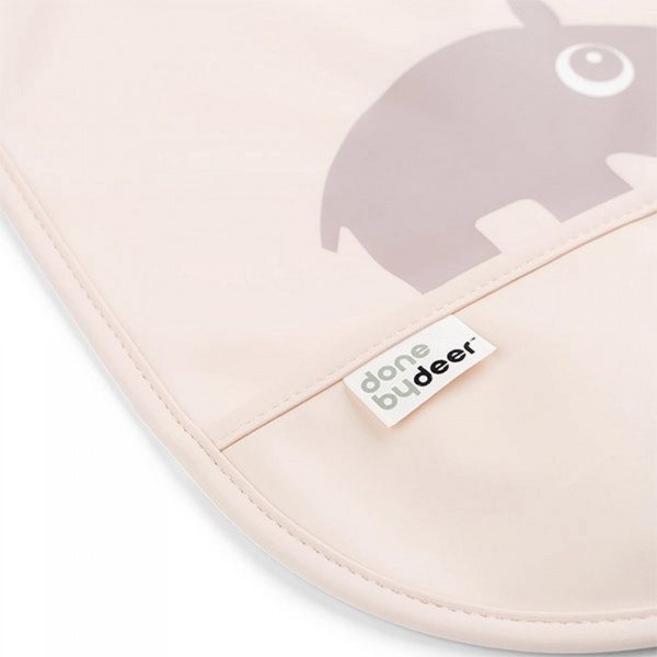 Lot de 2 bavoirs velcro ozzo rose Done by deer