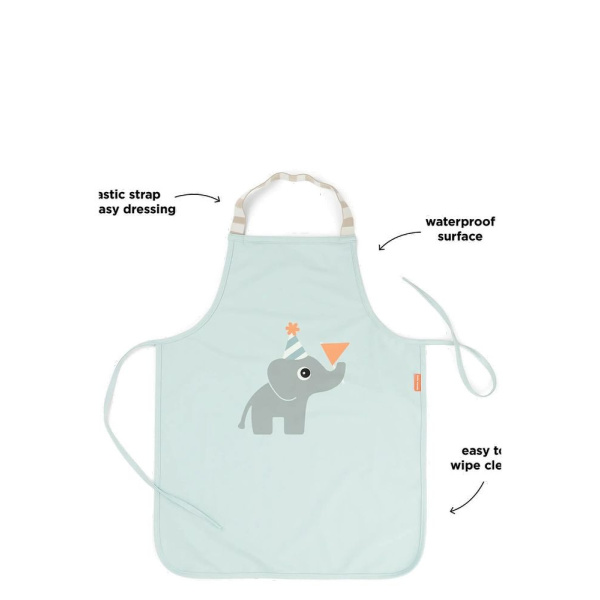 Tablier imperméable pour enfants celebration bleu Done by deer