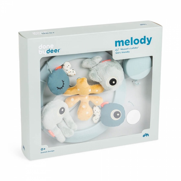 Mobile musical miroir sea friends bleu Done by deer