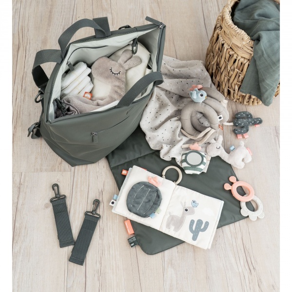 Doudou plat attache sucette lalee sable Done by deer