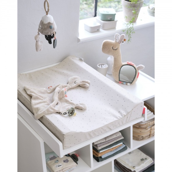 Doudou plat attache sucette lalee sable Done by deer