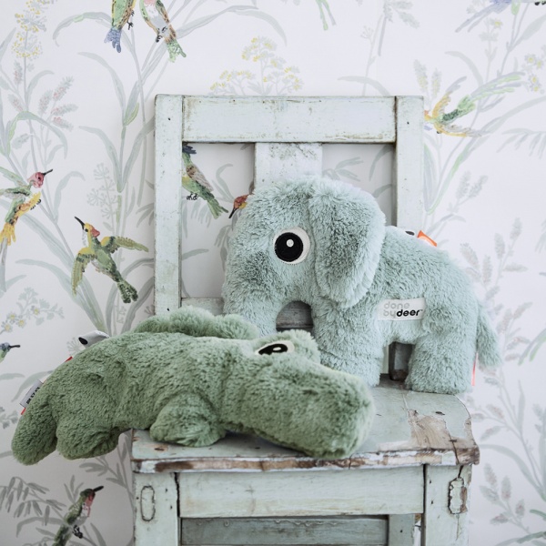 Peluche bébé cuddle cute elphee blue Done by deer