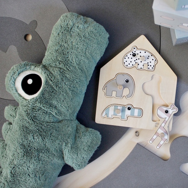 Peluche croco vert Done by deer