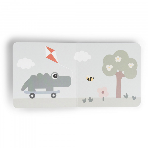 Livre d'éveil croco multicolore Done by deer