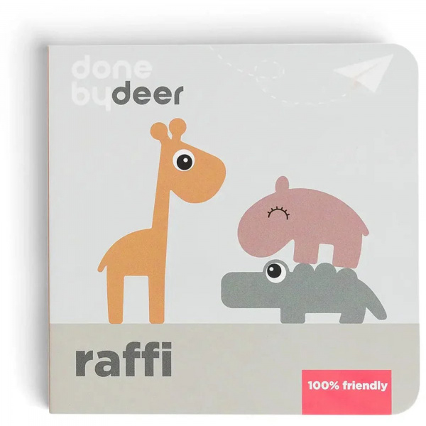 Livre d'éveil raffi multicolore Done by deer