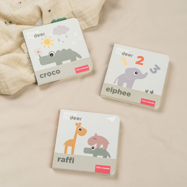 Livre d'éveil raffi multicolore Done by deer