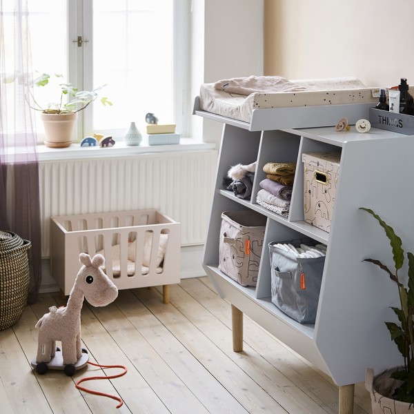 Matelas à langer dreamy dots rose poudré Done by deer