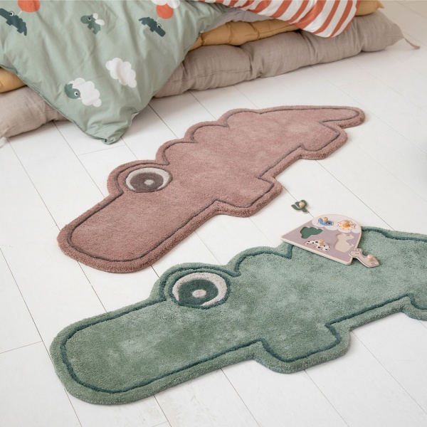 Tapis de chambre croco vert Done by deer