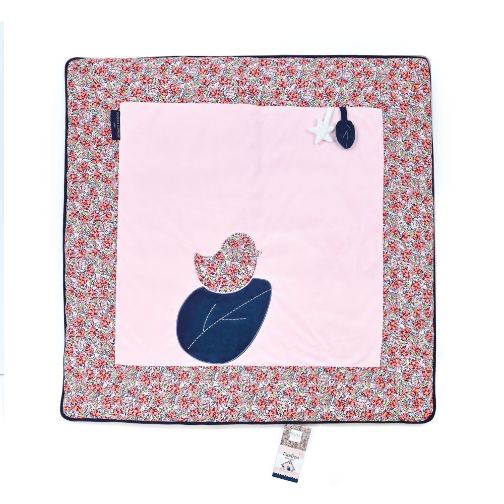 Tapis de Parc Ours bleu - Doudou et compagnie