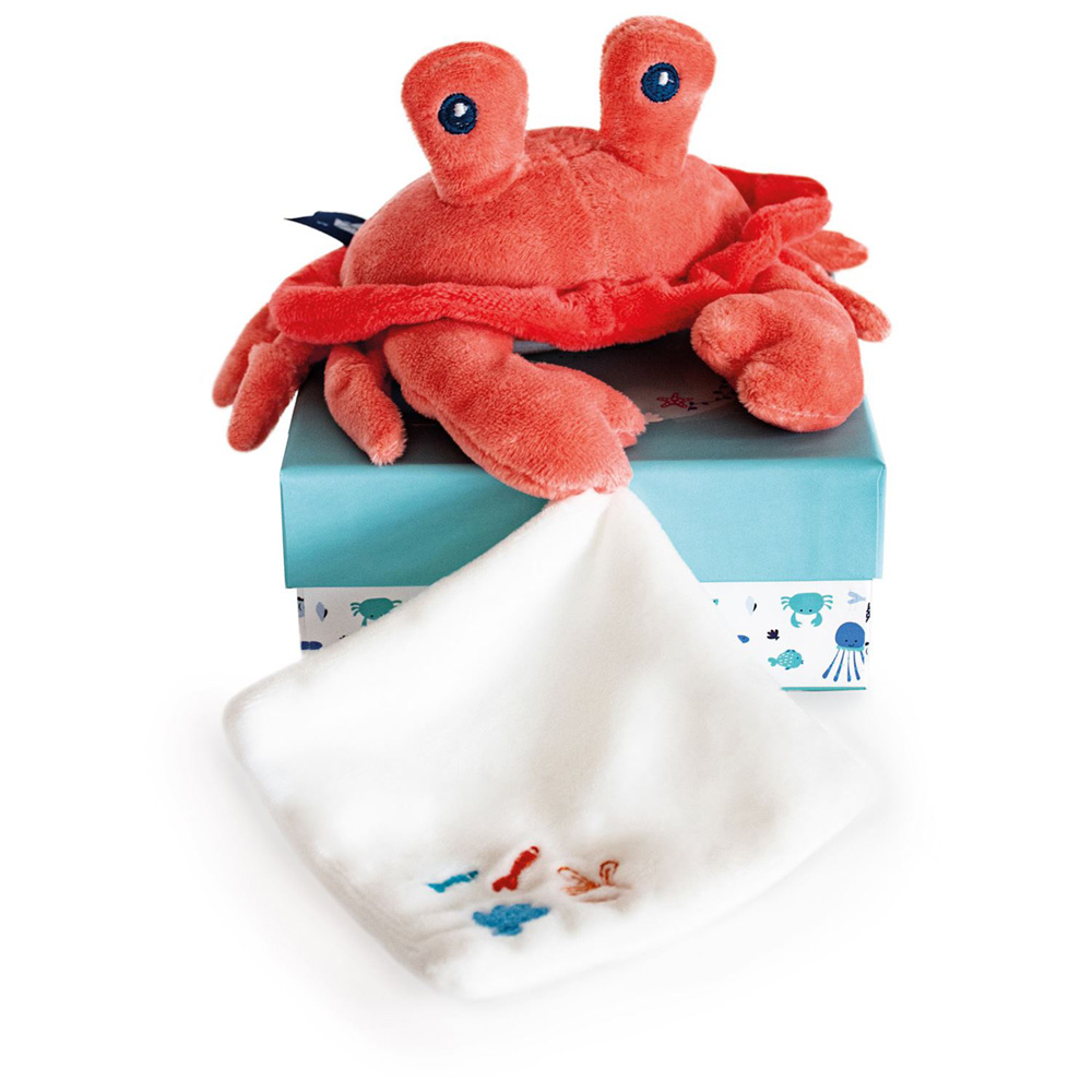 Peluche Bebe Pantin Crabe Avec Doudou Corail De Doudou Et Compagnie Sur Allobebe Peluche Bebe Pantin Crabe Avec Doudou Corail De Doudou Et Compagnie Sur Allobebe