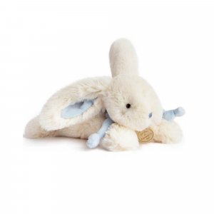 Les imparfaits - peluche lapin bonbon 25 cm bleu Doudou et compagnie