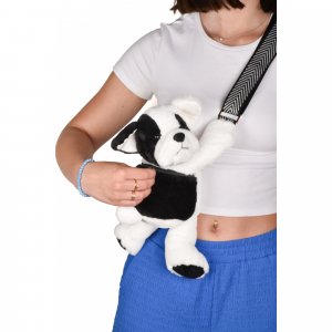 Sac bandoulière en peluche 30 cm Doudou et compagnie