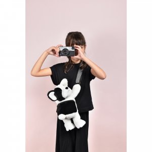 Sac bandoulière en peluche 30 cm Doudou et compagnie