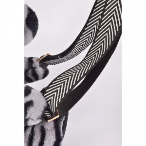 Sac bandoulière en peluche 30 cm Doudou et compagnie