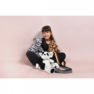 Sac bandoulière en peluche 30 cm Doudou et compagnie