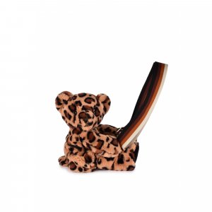 Sac bandoulière ours en peluche 30 cm léopard Doudou et compagnie