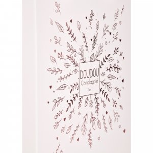 Veilleuse peluche musicale à projection d'étoiles ours rose Doudou et compagnie