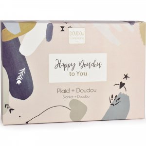 Coffret plaid et doudou happy wild Doudou et compagnie
