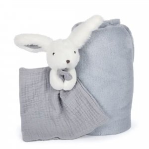 Coffret plaid et doudou happy glossy Doudou et compagnie
