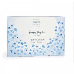 Coffret plaid et doudou happy glossy Doudou et compagnie