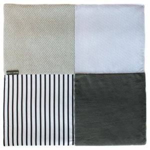 Tapis de chambre tapidou mosaïque gris blanc Doudou et compagnie