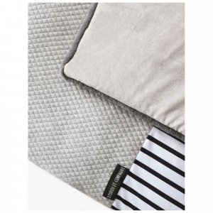 Tapis de chambre tapidou mosaïque gris blanc Doudou et compagnie