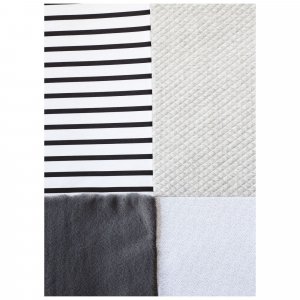 Tapis de chambre tapidou mosaïque gris blanc Doudou et compagnie