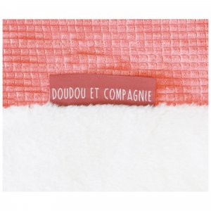 Tapis de chambre tapidou mosaïque corail blanc Doudou et compagnie