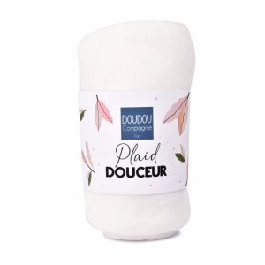 Plaid très doux pour bébé 70x100 cm Doudou et compagnie