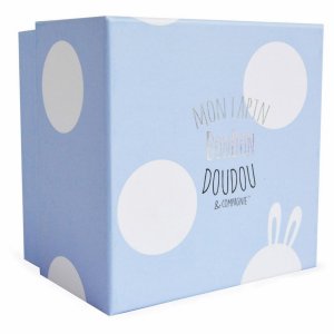 Grand doudou lapin bonbon bleu Doudou et compagnie