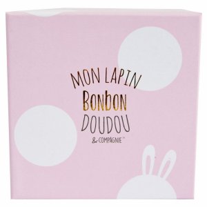 Grand doudou lapin bonbon rose Doudou et compagnie