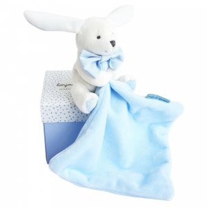 Doudou mouchoir boîte fleur lapin ciel Doudou et compagnie