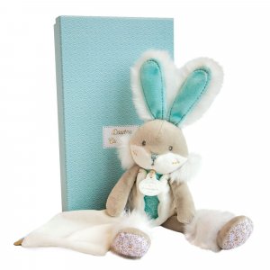 Doudou pantin lapin de sucre vert Doudou et compagnie