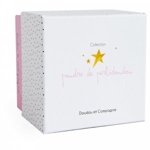 Doudou mouchoir perlidoudou lapin étoile rose Doudou et compagnie