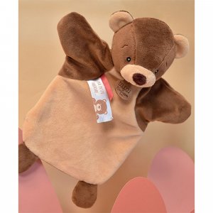 Doudou marionnette à main ours Doudou et compagnie