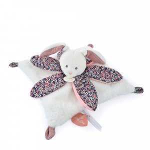 Doudou pétale boh'aime lapin rose Doudou et compagnie