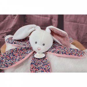 Doudou pétale boh'aime lapin rose Doudou et compagnie
