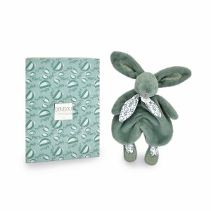 Doudou lapin vert sauge lapin doudou 29 cm Doudou et compagnie
