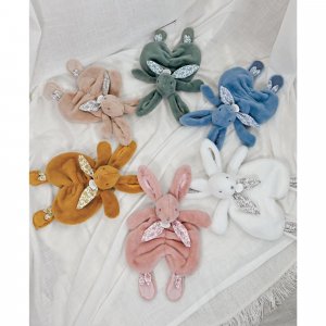 Doudou lapin vert sauge lapin doudou 29 cm Doudou et compagnie