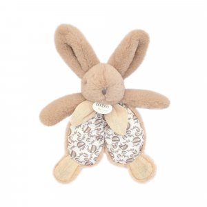 Doudou plat lapin beige sable lapin doudou 18 cm Doudou et compagnie
