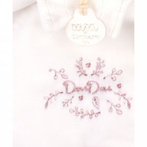 Doudou plat ours cape 25 cm rose Doudou et compagnie