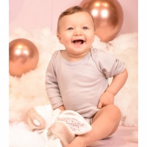 Doudou pétale plat collector ours 25 cm rose Doudou et compagnie