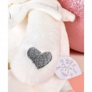 Doudou mouchoir ours 30 cm argent Doudou et compagnie