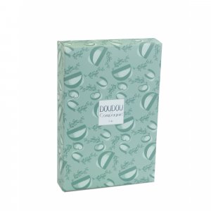 Doudou lapin mouchoir 10 cm vert sauge Doudou et compagnie