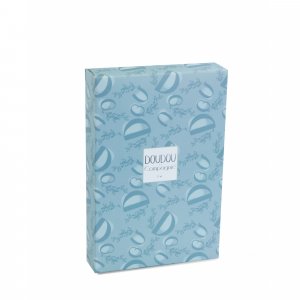Doudou lapin mouchoir 10 cm bleu Doudou et compagnie