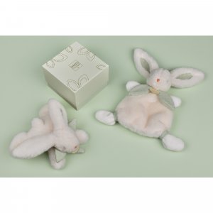 Doudou pantin lapin bonbon 20 cm sauge Doudou et compagnie