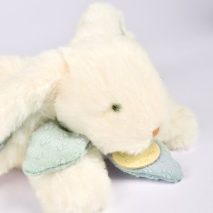 Doudou pantin lapin bonbon 20 cm bleu gris Doudou et compagnie