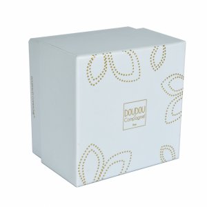 Doudou pantin lapin bonbon 20 cm bleu gris Doudou et compagnie