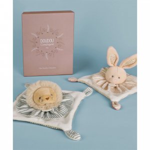 Doudou plat les chouchoux 20 cm lion Doudou et compagnie