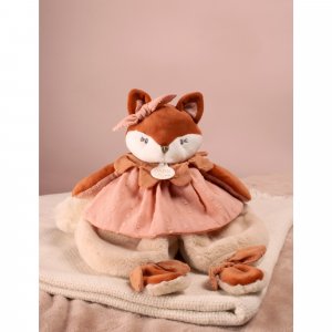 Doudou plat 29 cm mina la renarde Doudou et compagnie